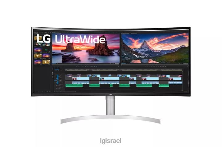 צג| LG צג 38wn95c-w 38 אינץ' רחב במיוחד qhd+ ips מעוקל עם קישוריות Thunderbolt3 6TDNN393