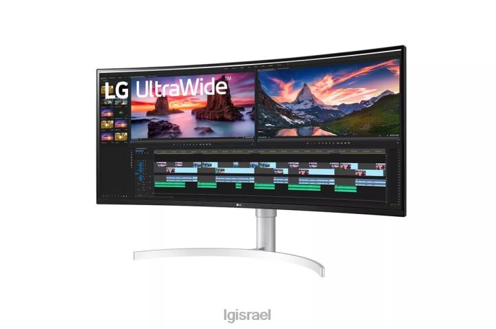 צג| LG צג 38wn95c-w 38 אינץ' רחב במיוחד qhd+ ips מעוקל עם קישוריות Thunderbolt3 6TDNN393