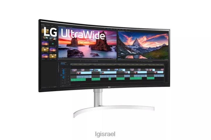 צג| LG צג 38wn95c-w 38 אינץ' רחב במיוחד qhd+ ips מעוקל עם קישוריות Thunderbolt3 6TDNN393