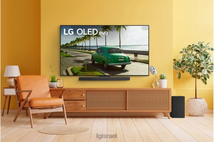 מכשיר| LG סרגל סאונד c (sc9) התאמה מושלמת לטלוויזיה מסדרת oled evo c עם imaxenhanced ו-dolby atmos 6TDNN310
